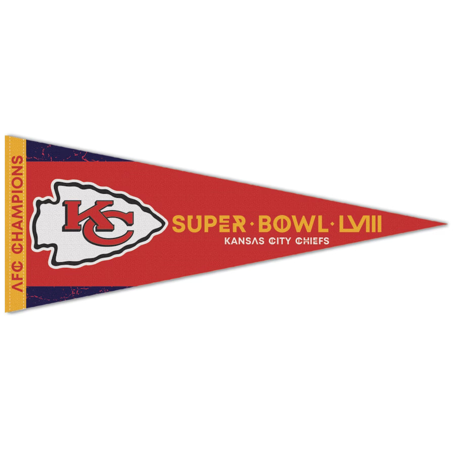 Kansas City Chiefs Super Bowl LVIII Premium Pennant 12x30"