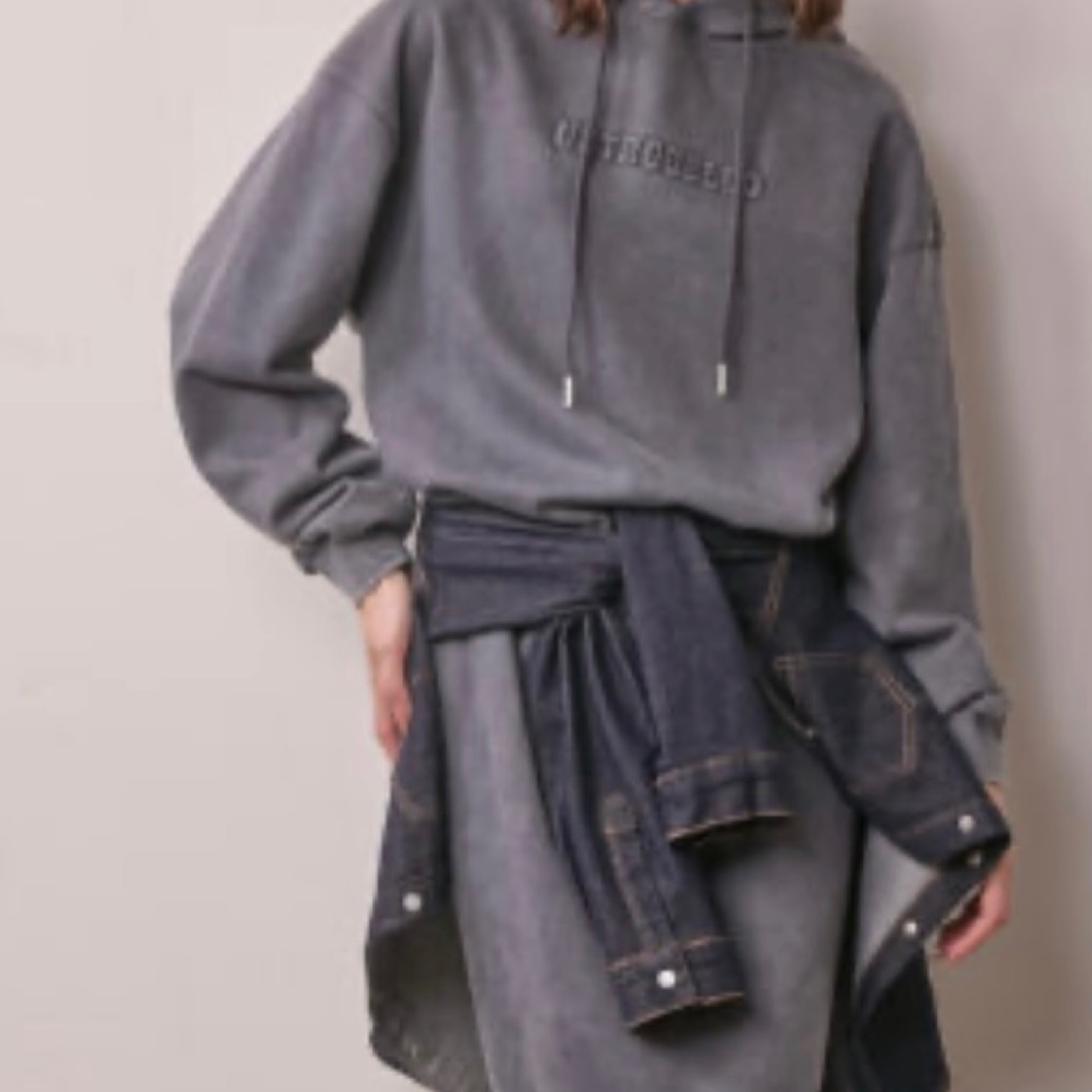 Washed Hooded Dress — product photo