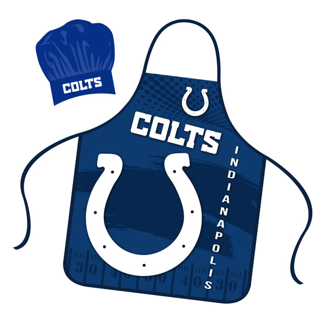 Indianapolis Colts Mojo Chef Hat and Apron Set