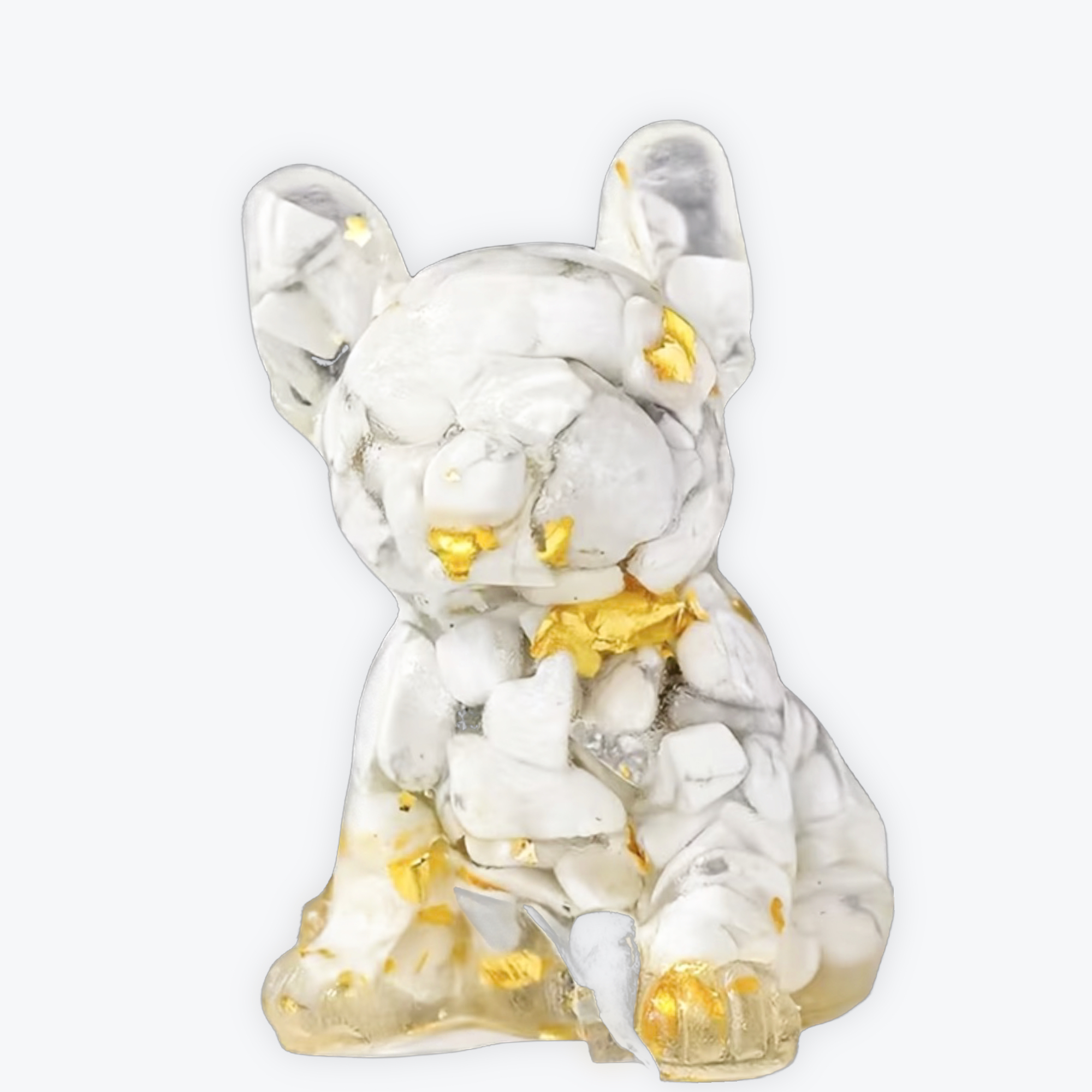 Figurine en résine Bulldog | 5,5cm - Howlite — stock Valence