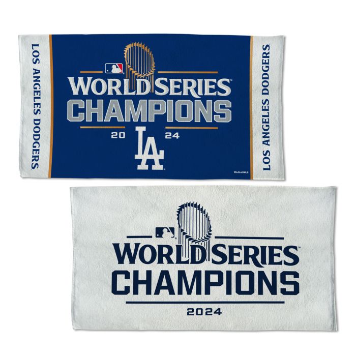 Los Angeles Dodgers 2024 World Series Champions 2-Sided Lockeroom Towel