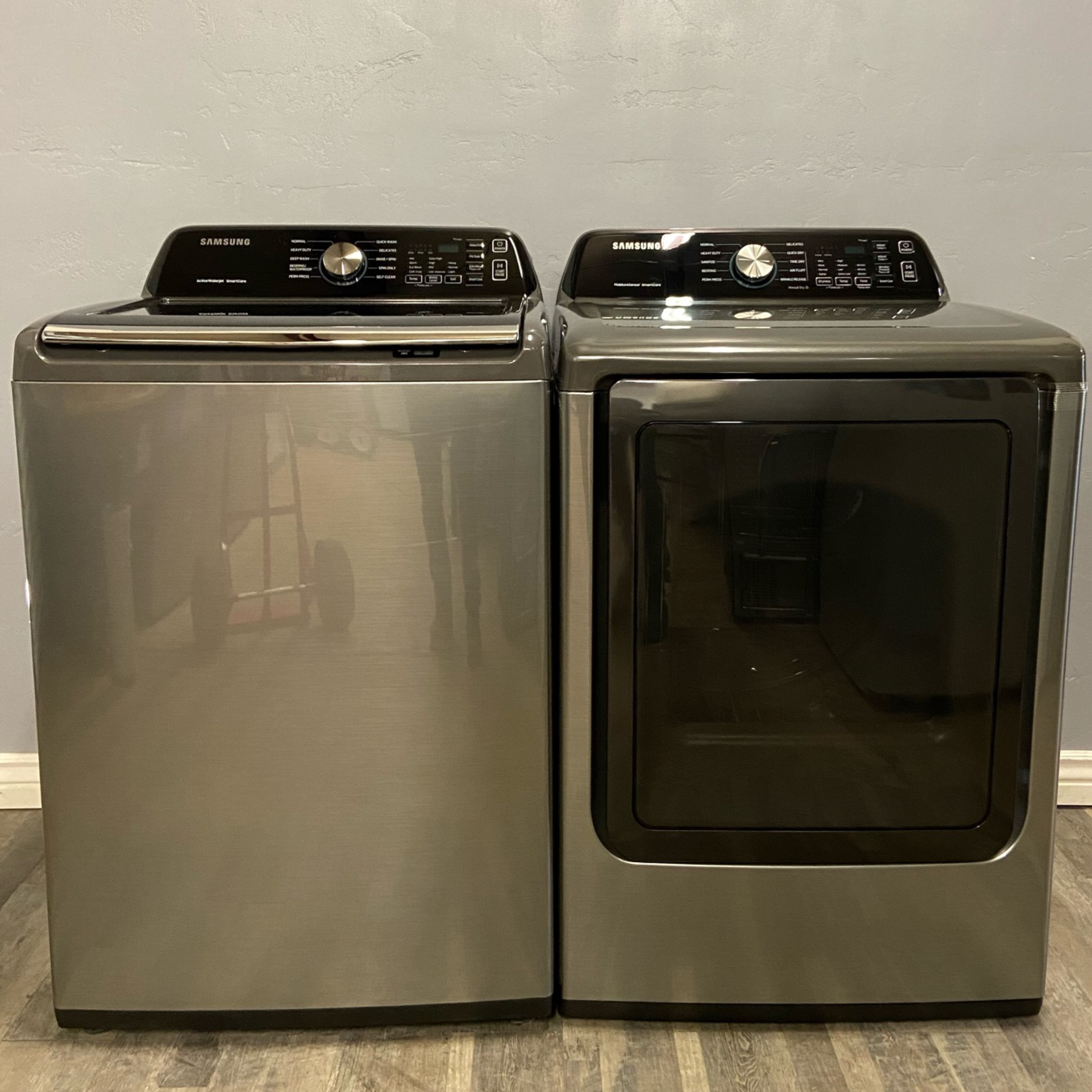 Samsung Washer & Electric Dryer- Platinum