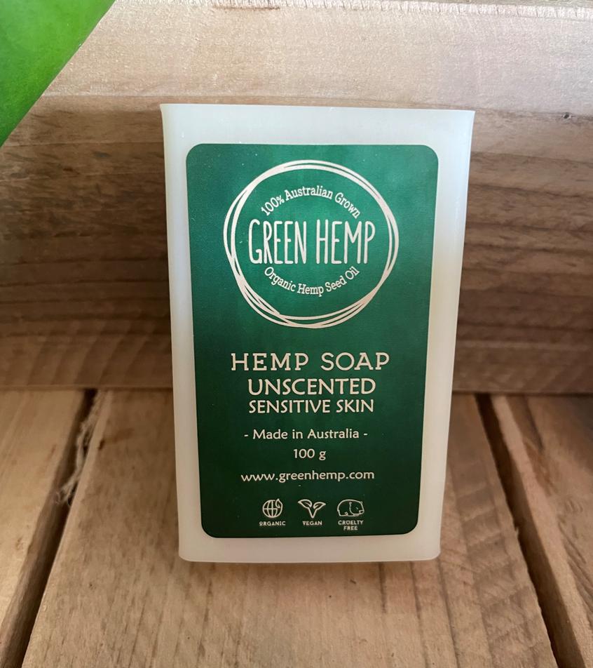 Green Hemp Seed Oil Soap – Unscented
