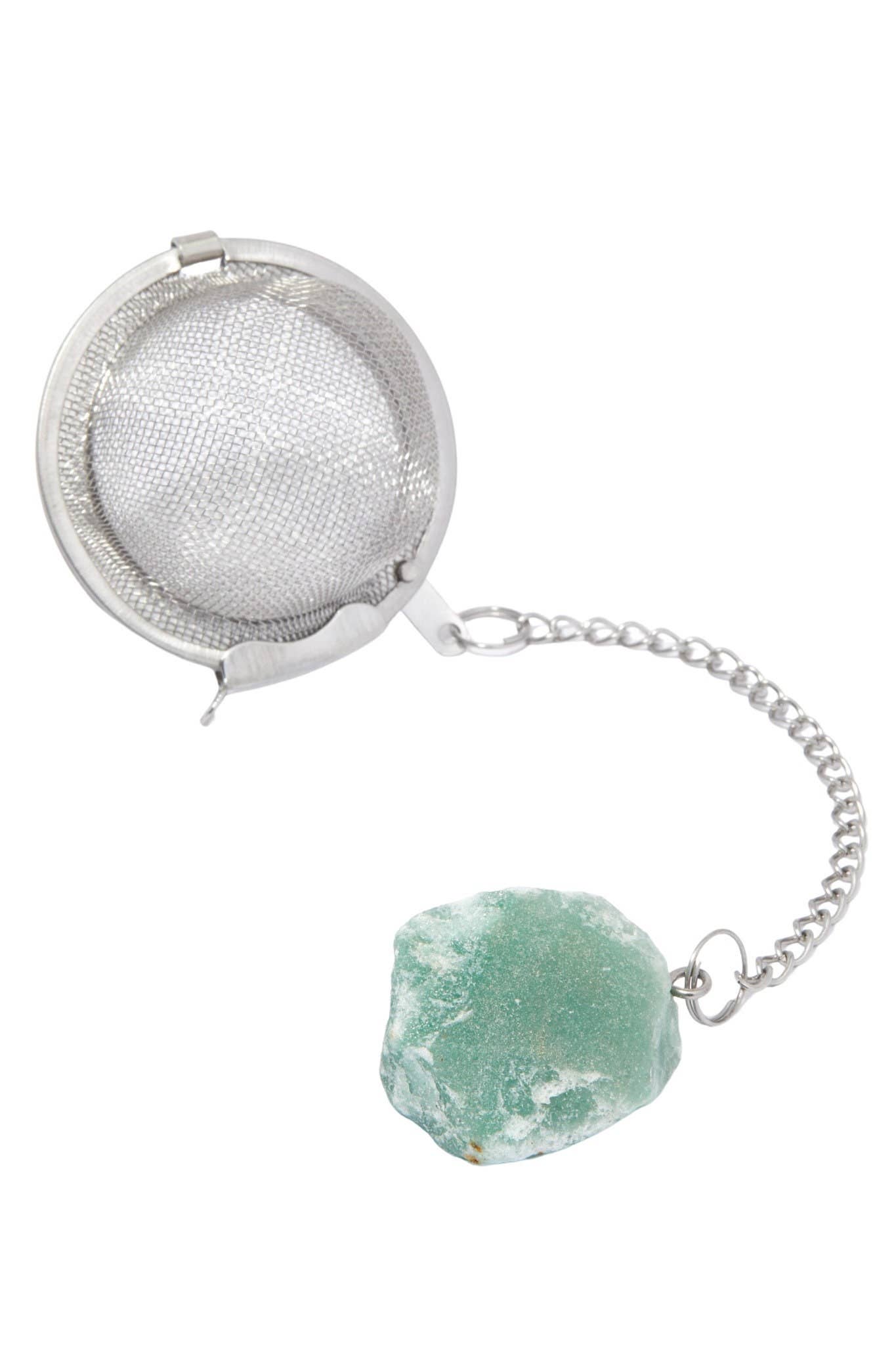 New Moon Beginnings - Green Aventurine Tea Ball Strainer