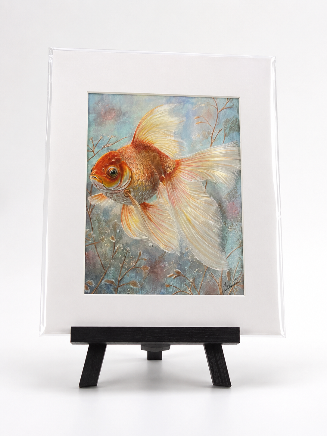 Tina Camacho - Goldfish - Original Hand Colored Artwork