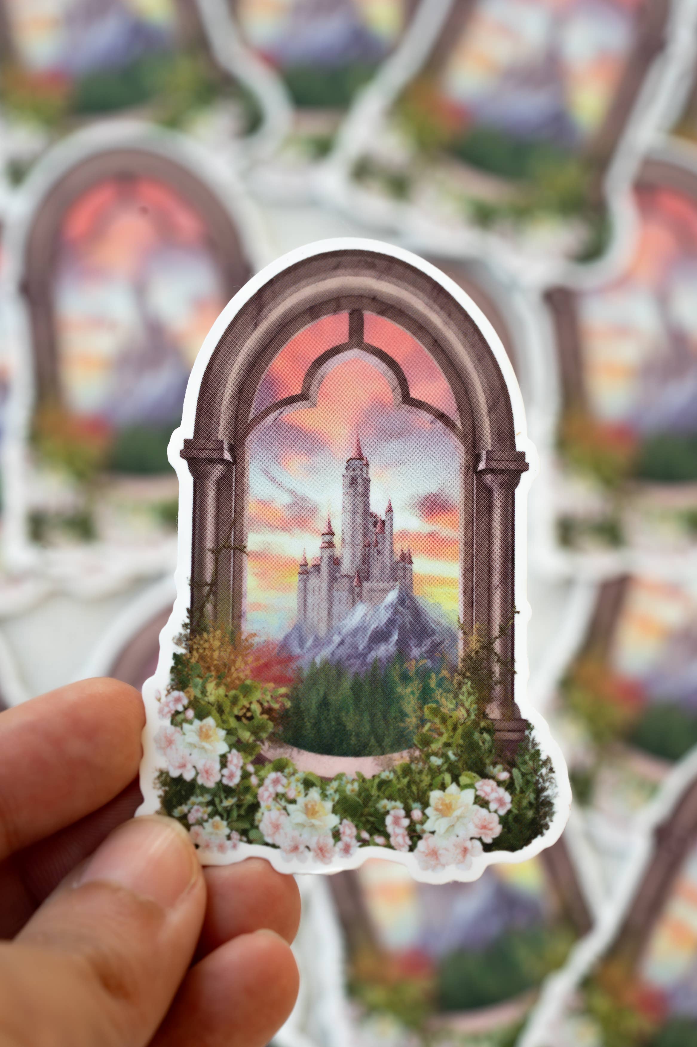 Fantasy Castle Waterproof Vinyl Sticker | Bookish Sticker