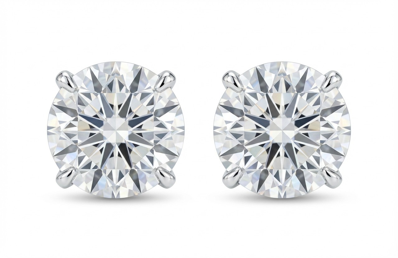 5.00ct Diamond Stud Earrings (2.50ct Each)