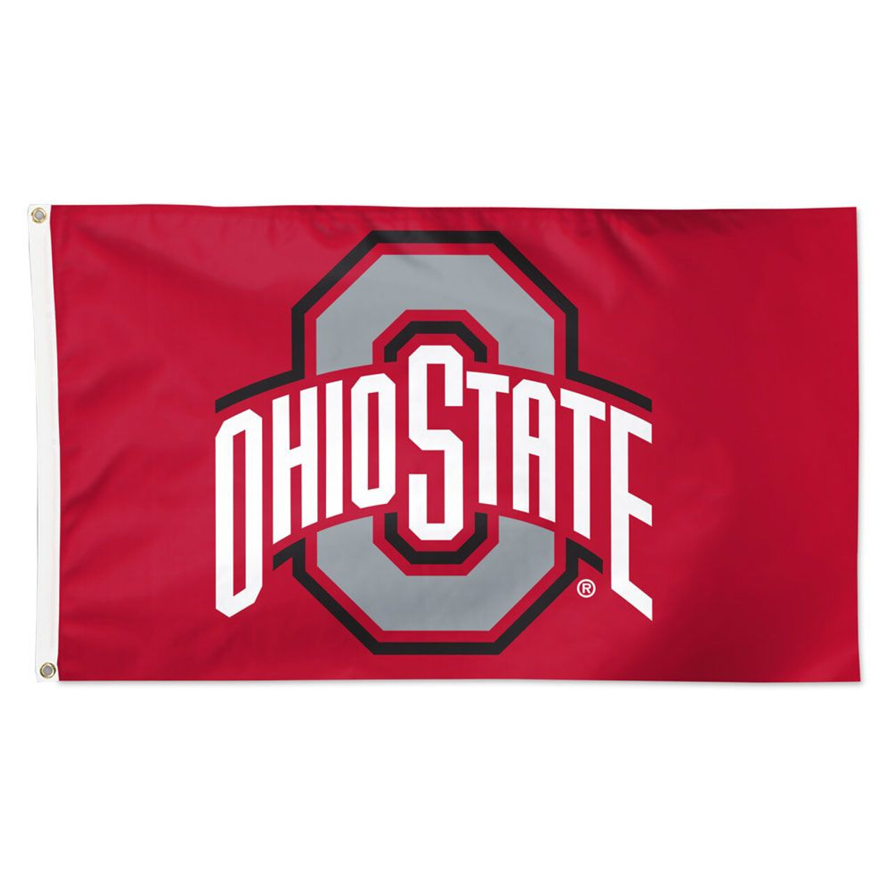 Ohio State Buckeyes Red Primary Logo Flag 3x5'