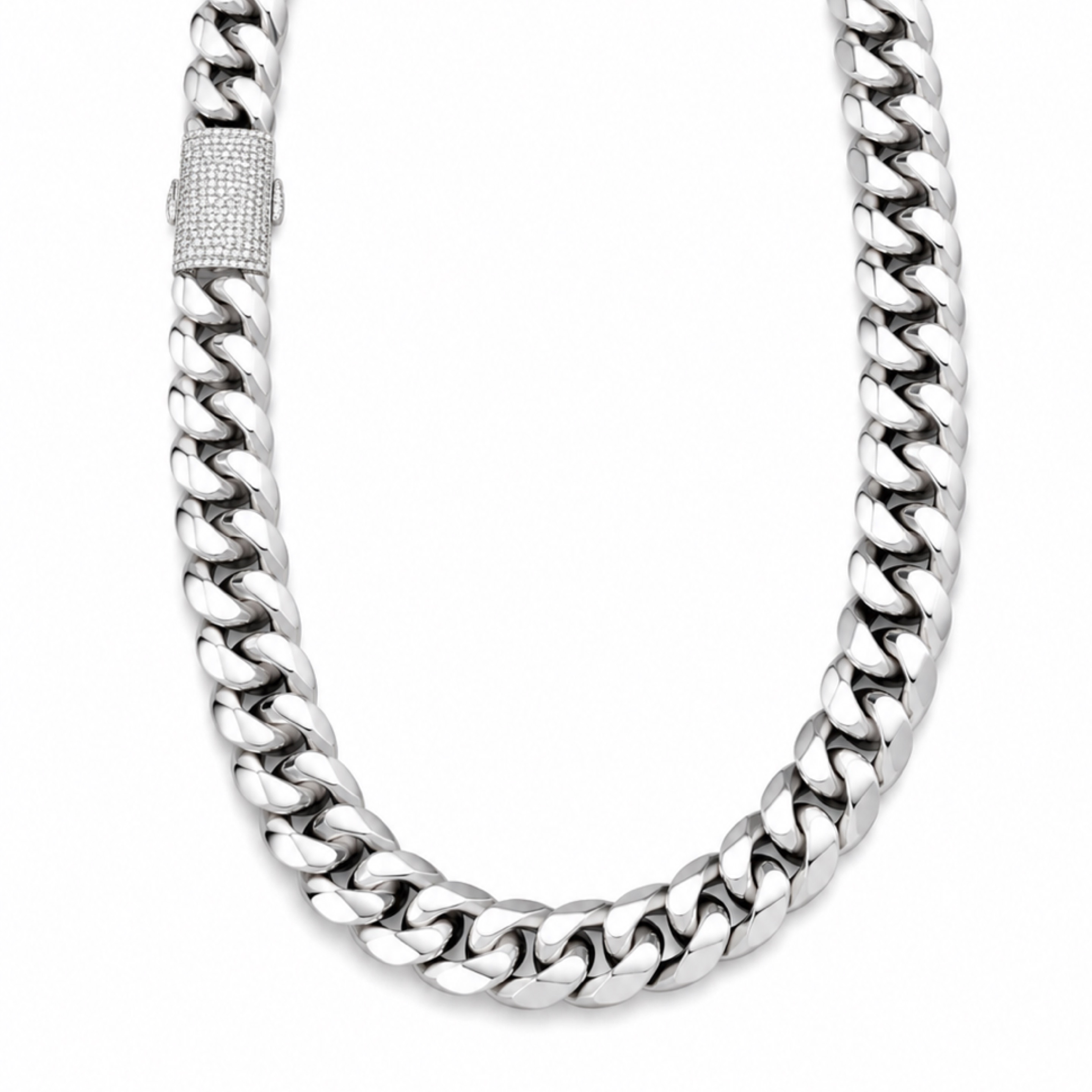24” Miami Cuban  Iced Lock / 18mm