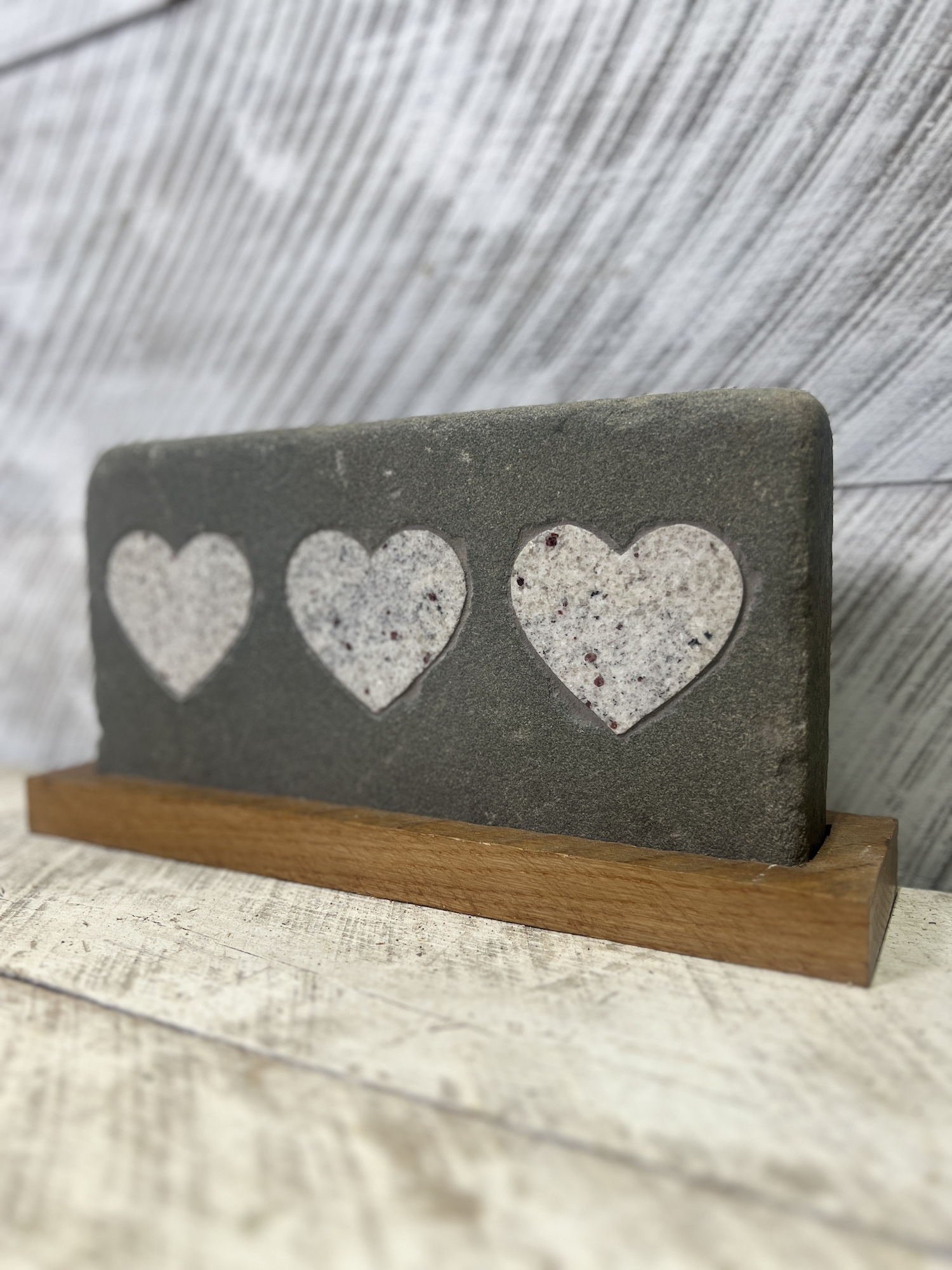 Tre Amore with Wood Base