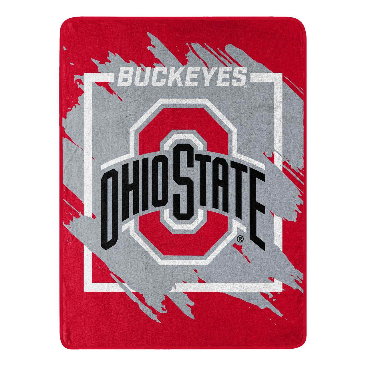 Ohio State Buckeyes Micro Raschel Dimensional Design Blanket