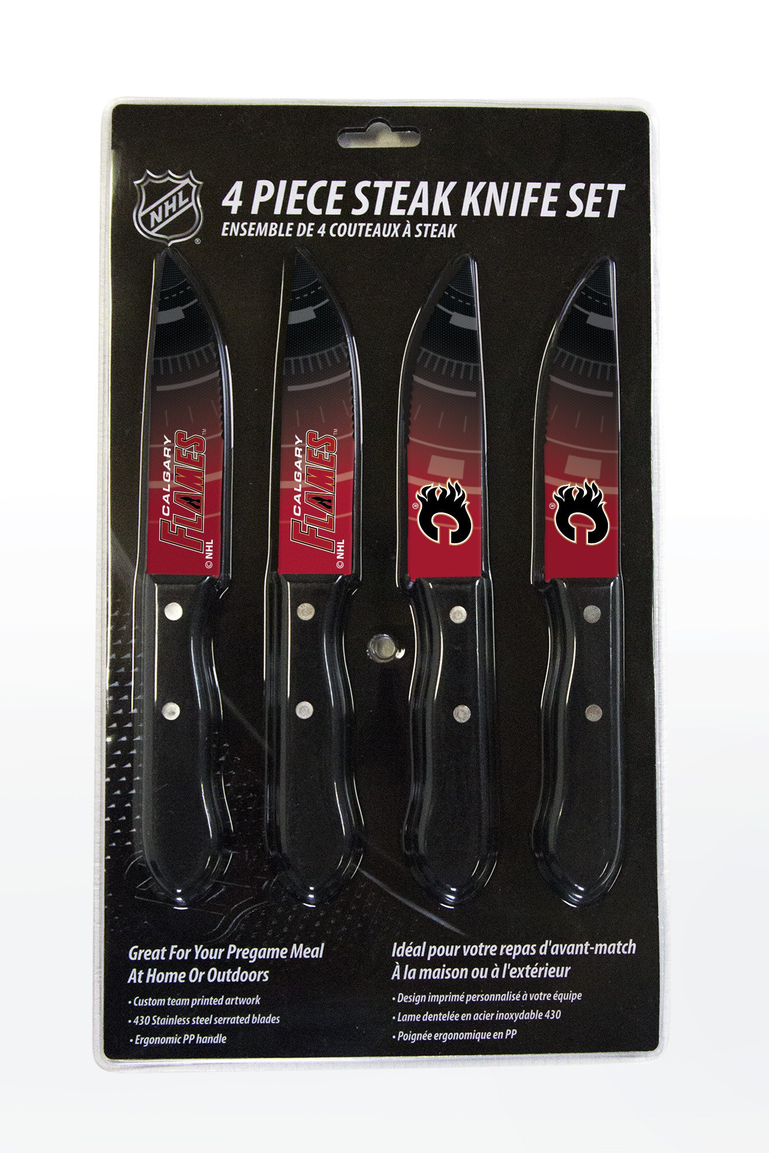 Calgary Flames Steak Knife 4 Pack Set