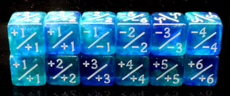 +/- Counter Dice 12ct Set