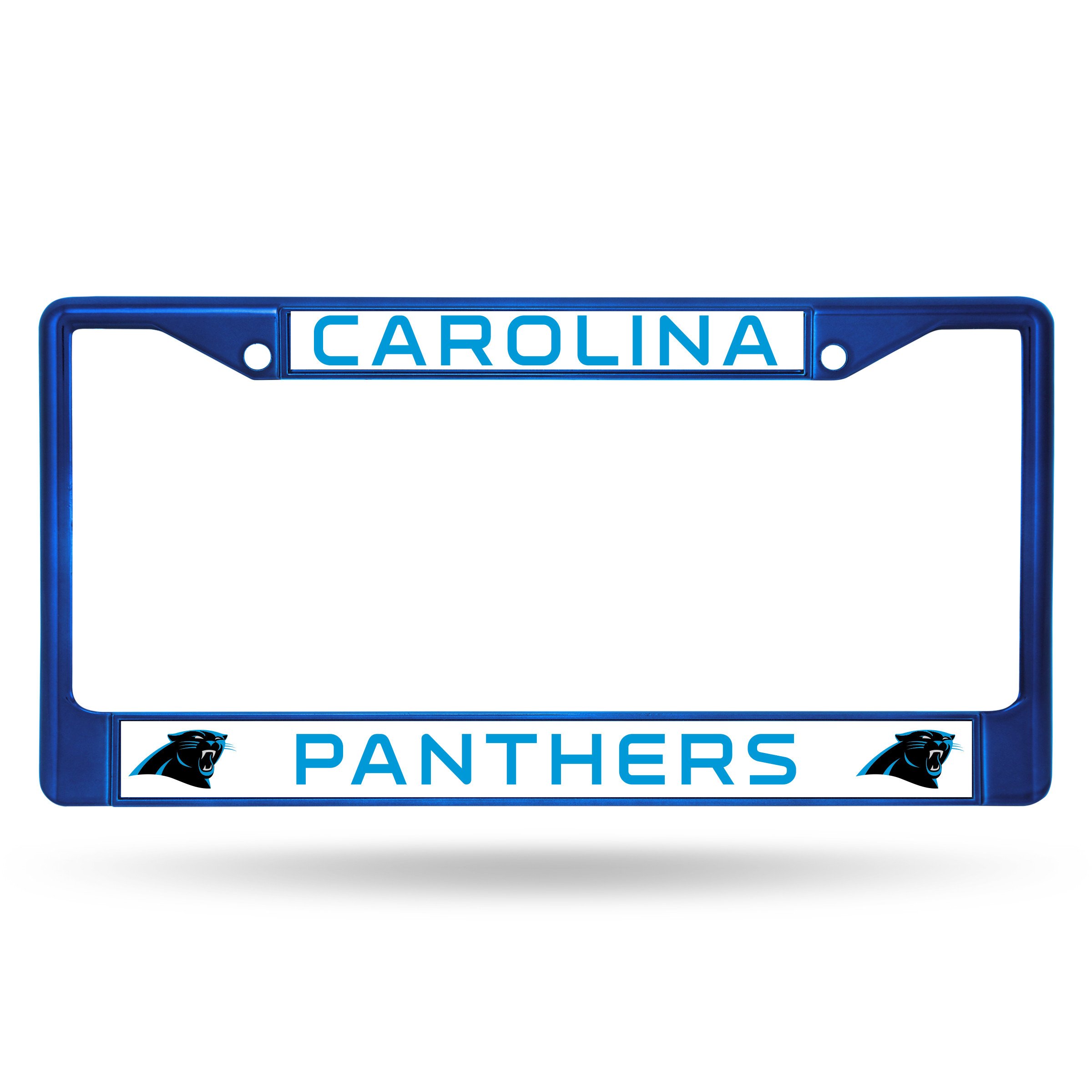 Carolina Panthers Blue Metal License Plate Frame