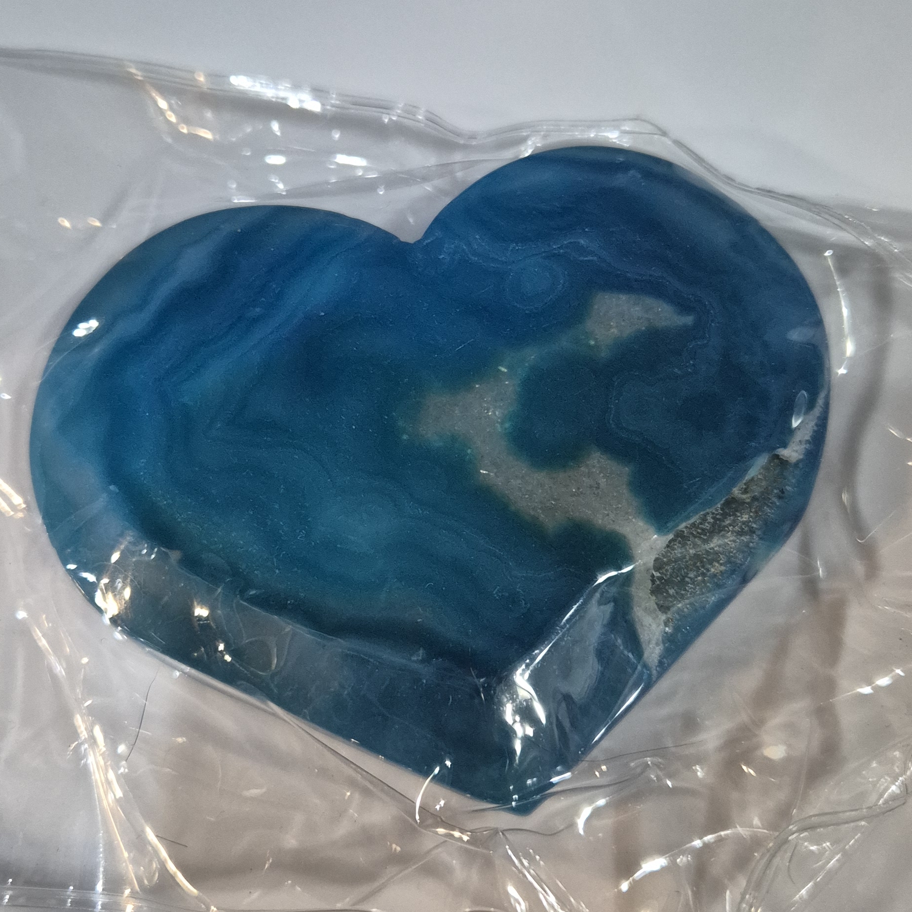 Blue Agate Heart