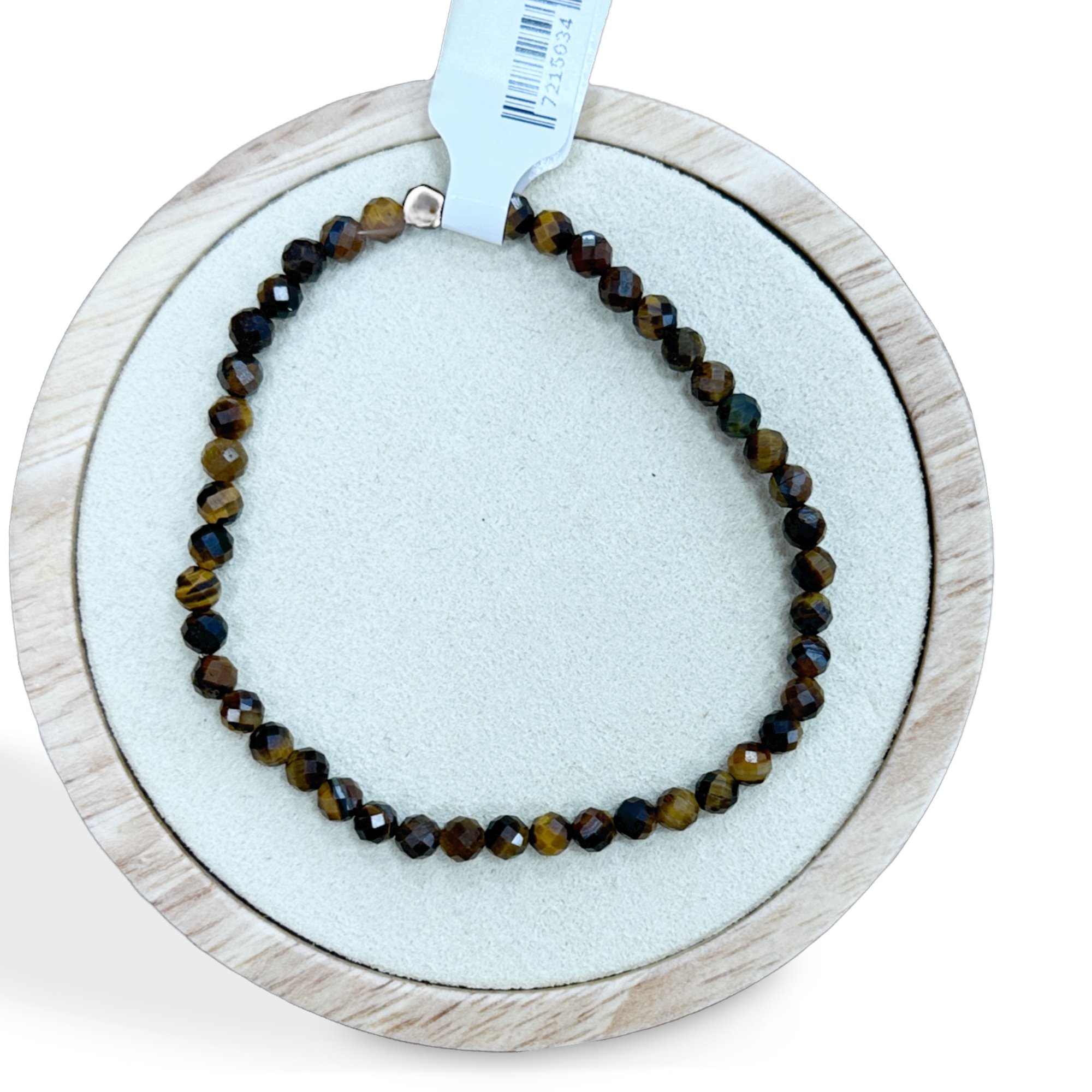Bracelet Oeil de Tigre facetté — stock Valence