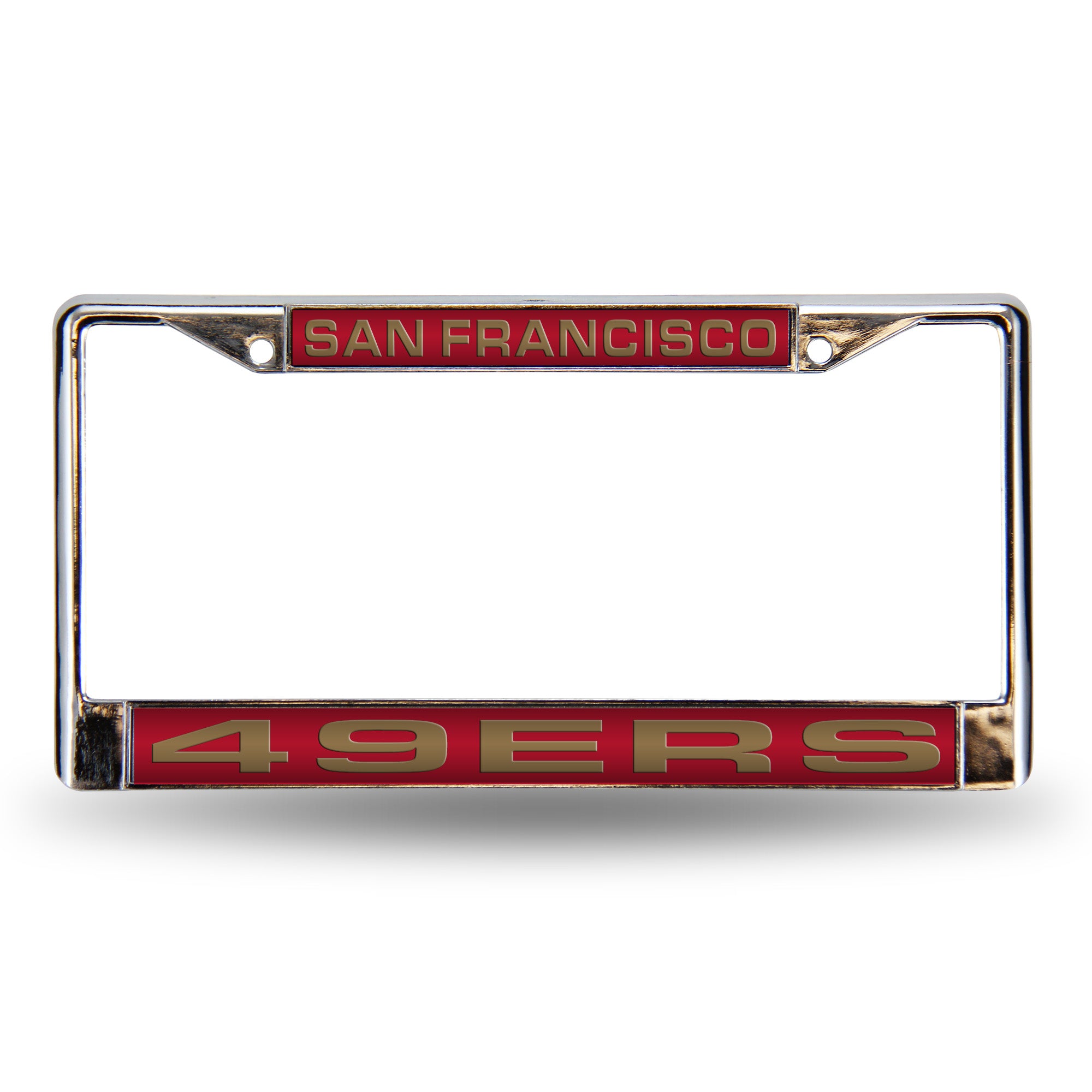 San Francisco 49ers Laser Chrome License Plate Frame