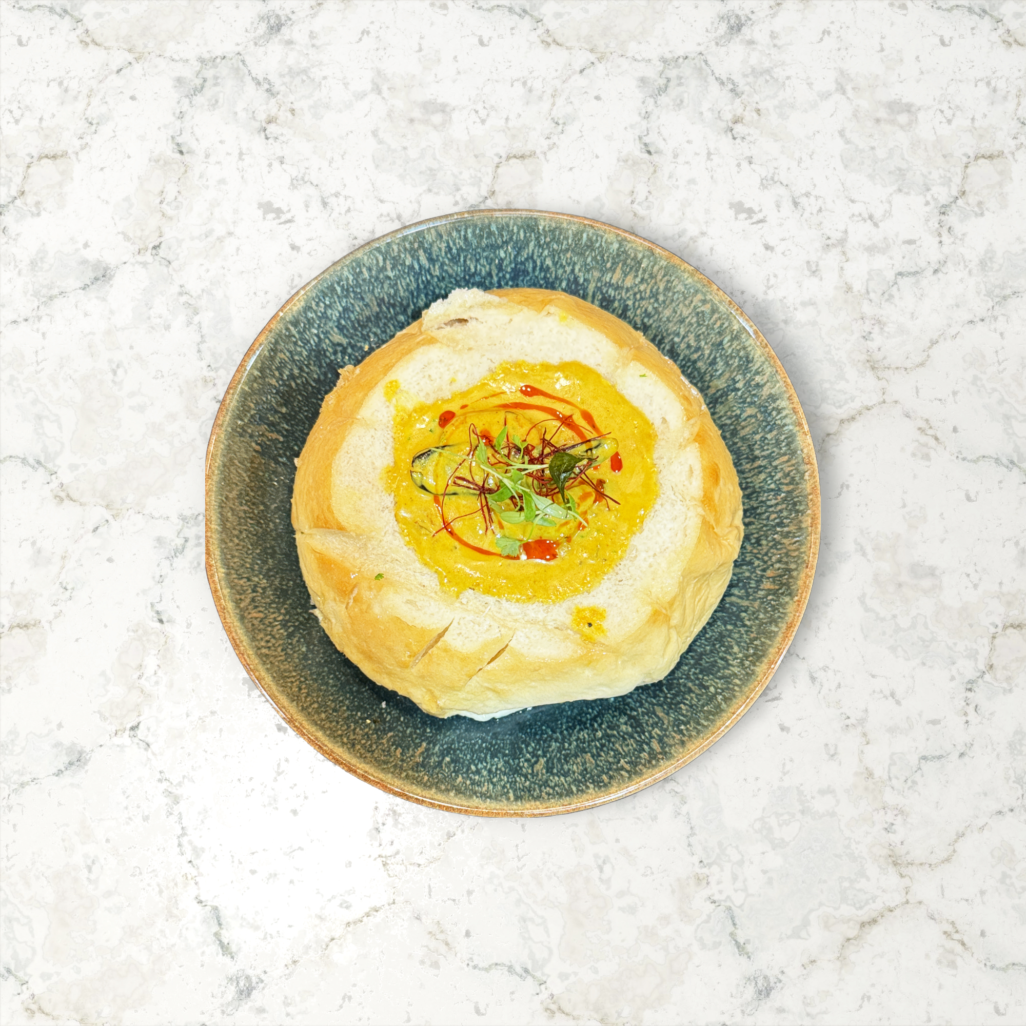 ‘Malabari ‘ Prawn in Sourdough Bowl