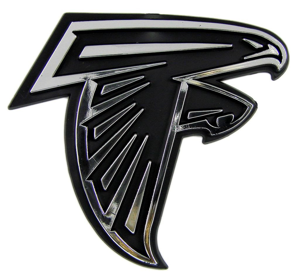 Atlanta Falcons Silver Auto Emblem