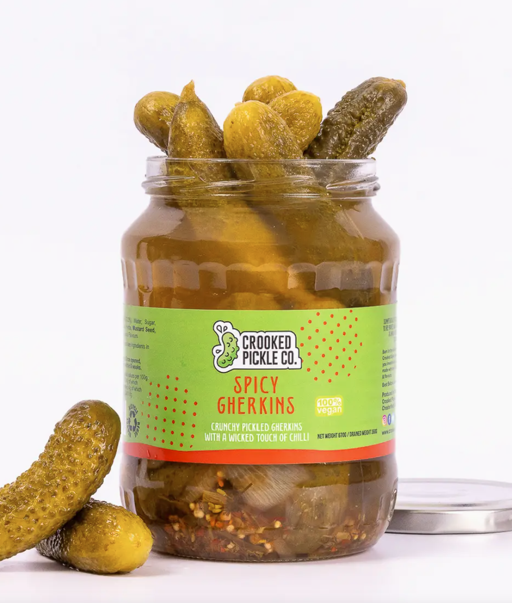 CROOKED PICKLE Spicy Gherkins