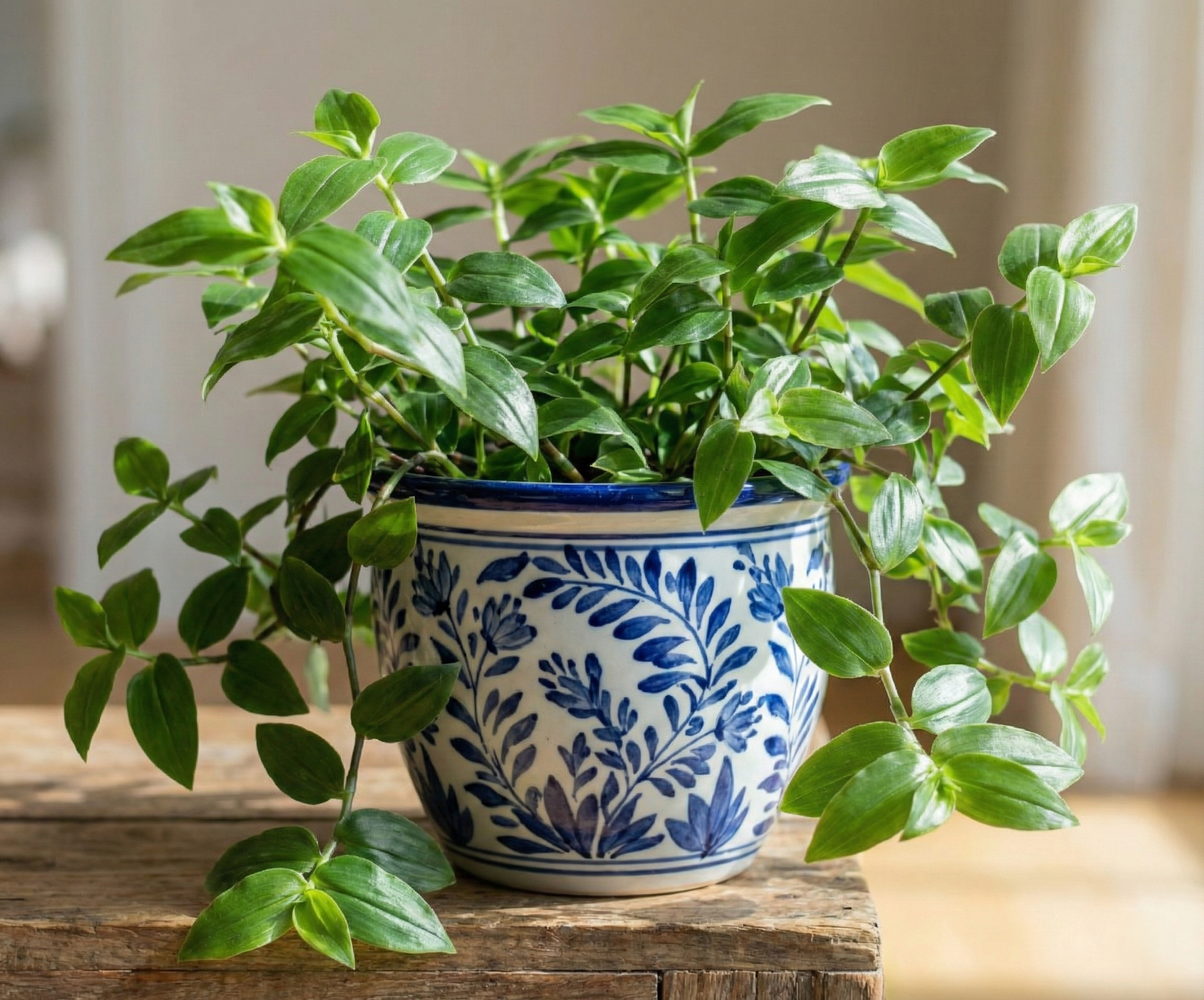 2x Tradescantia fluminensis 'Bicolor' Mini Plug Plant | Small-leaf Spiderwort