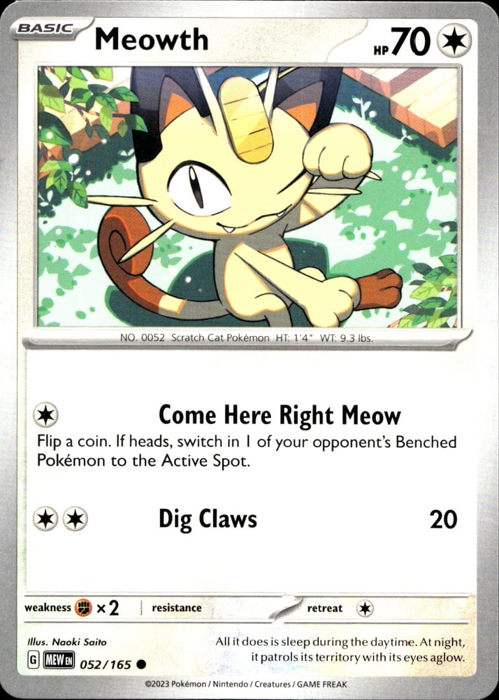 Meowth - SV03.5 52/165