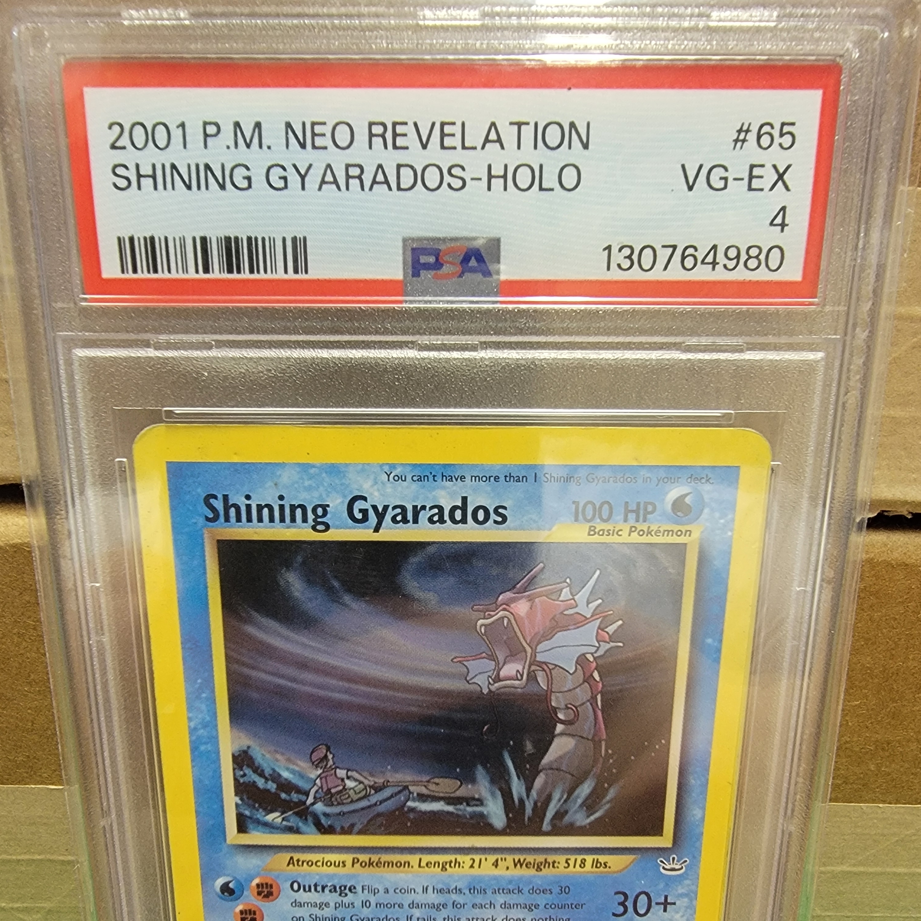 PSA 4 Shining Gyarados Unlimites Holo Graded Card