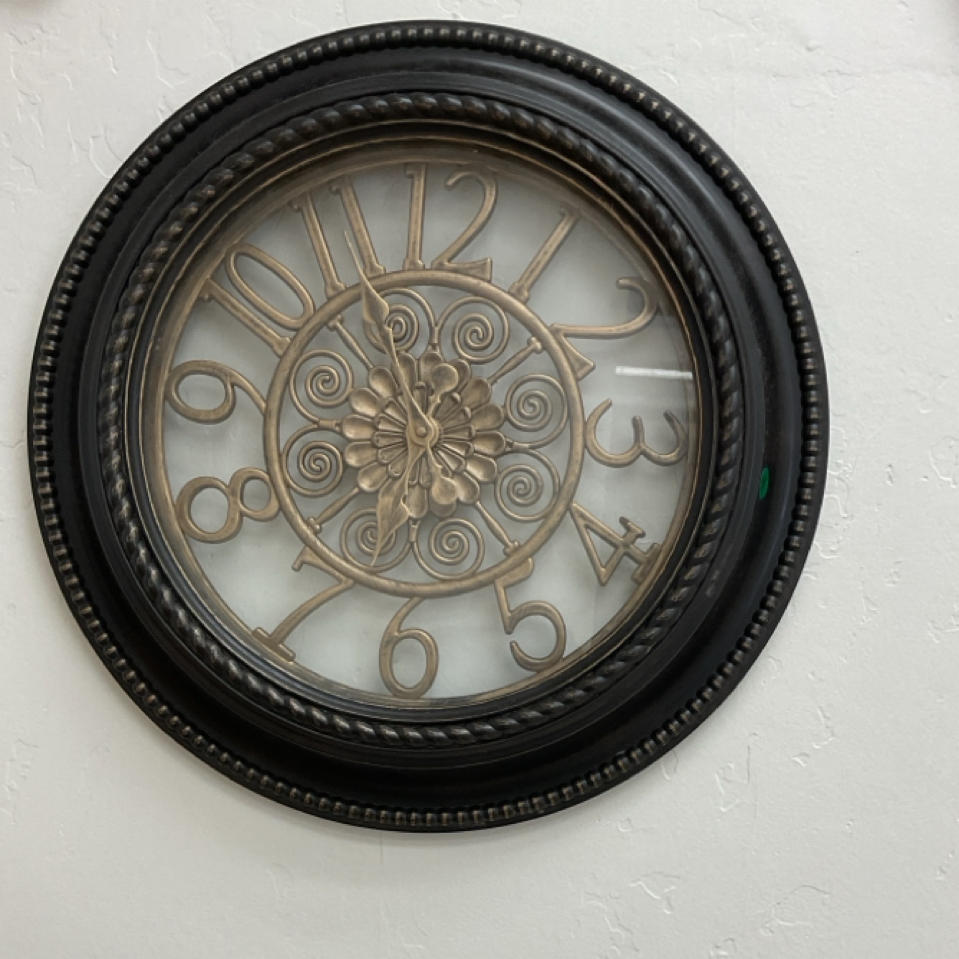 Gold and Black Clock