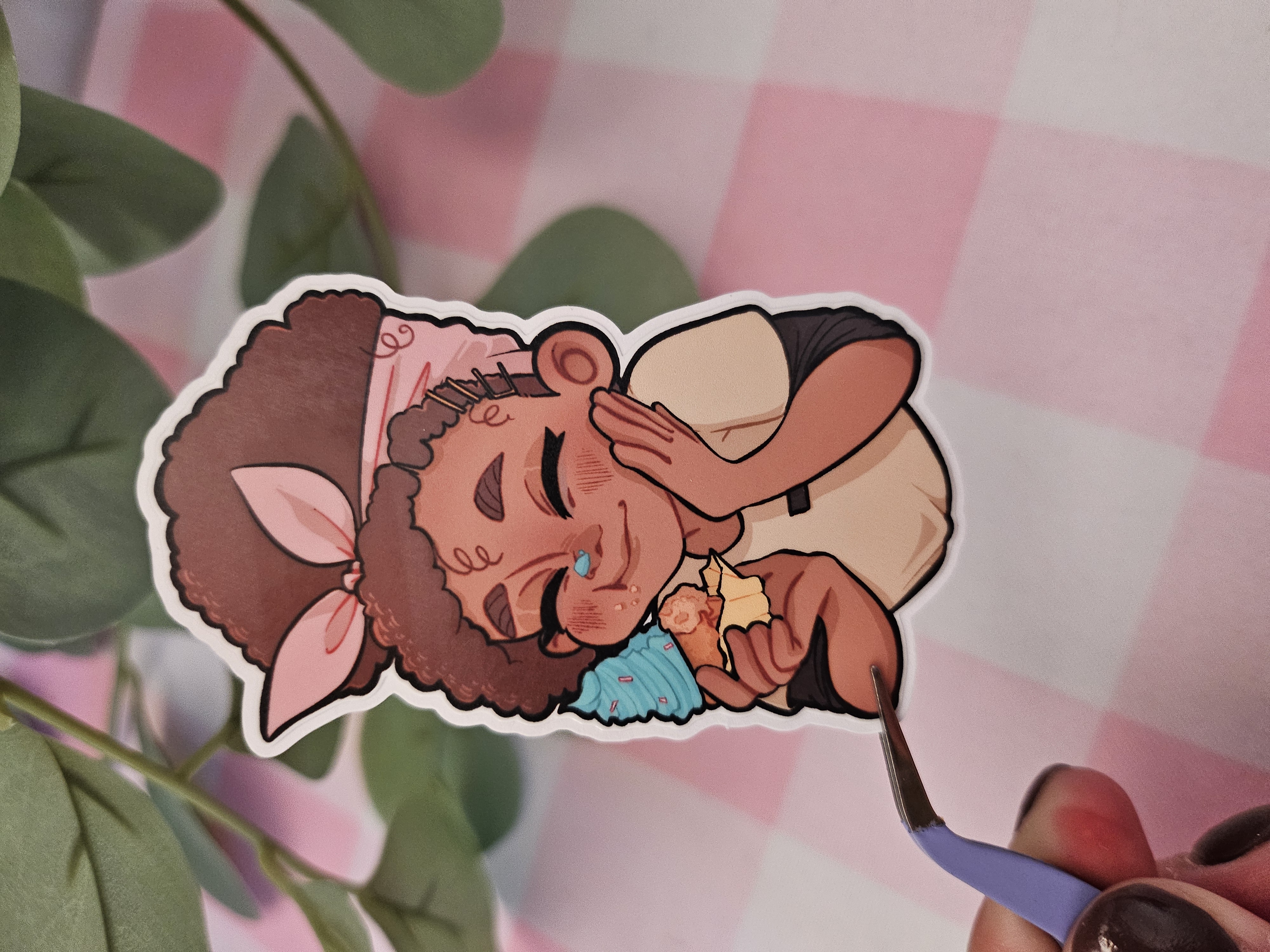 Levin's Cupcake Die Cut Sticker