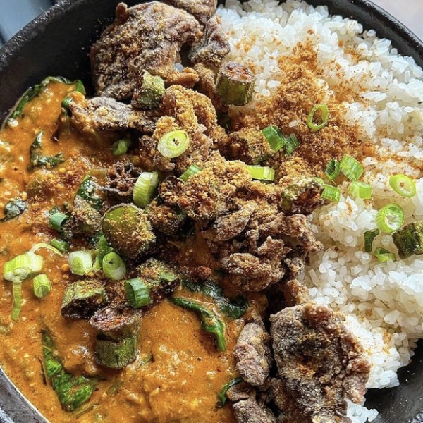 Mafé - Groundnut stew with fried Mushroom (VG)