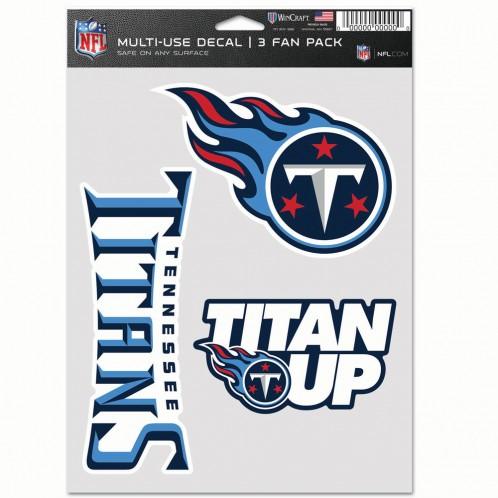Tennessee Titans Multi Use 3 Pack Fan Decals