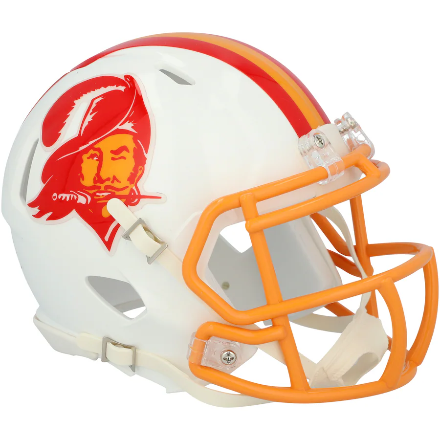 Tampa Bay Buccaneers 1976-96 Throwback Riddell Speed Mini Helmet