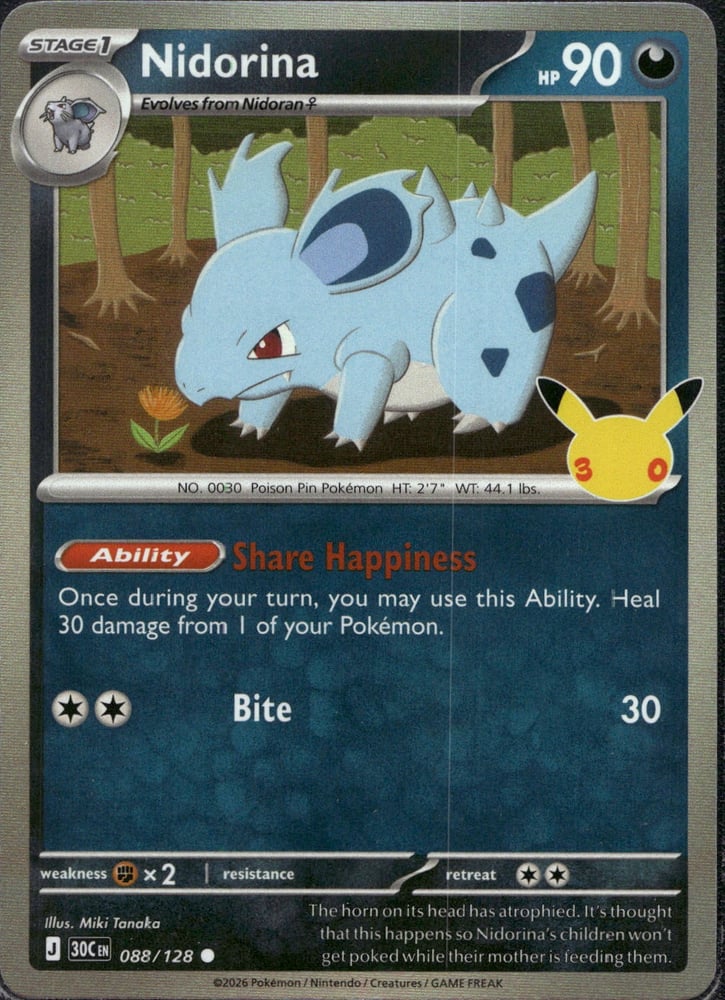 Nidorina - 30TH 88/128