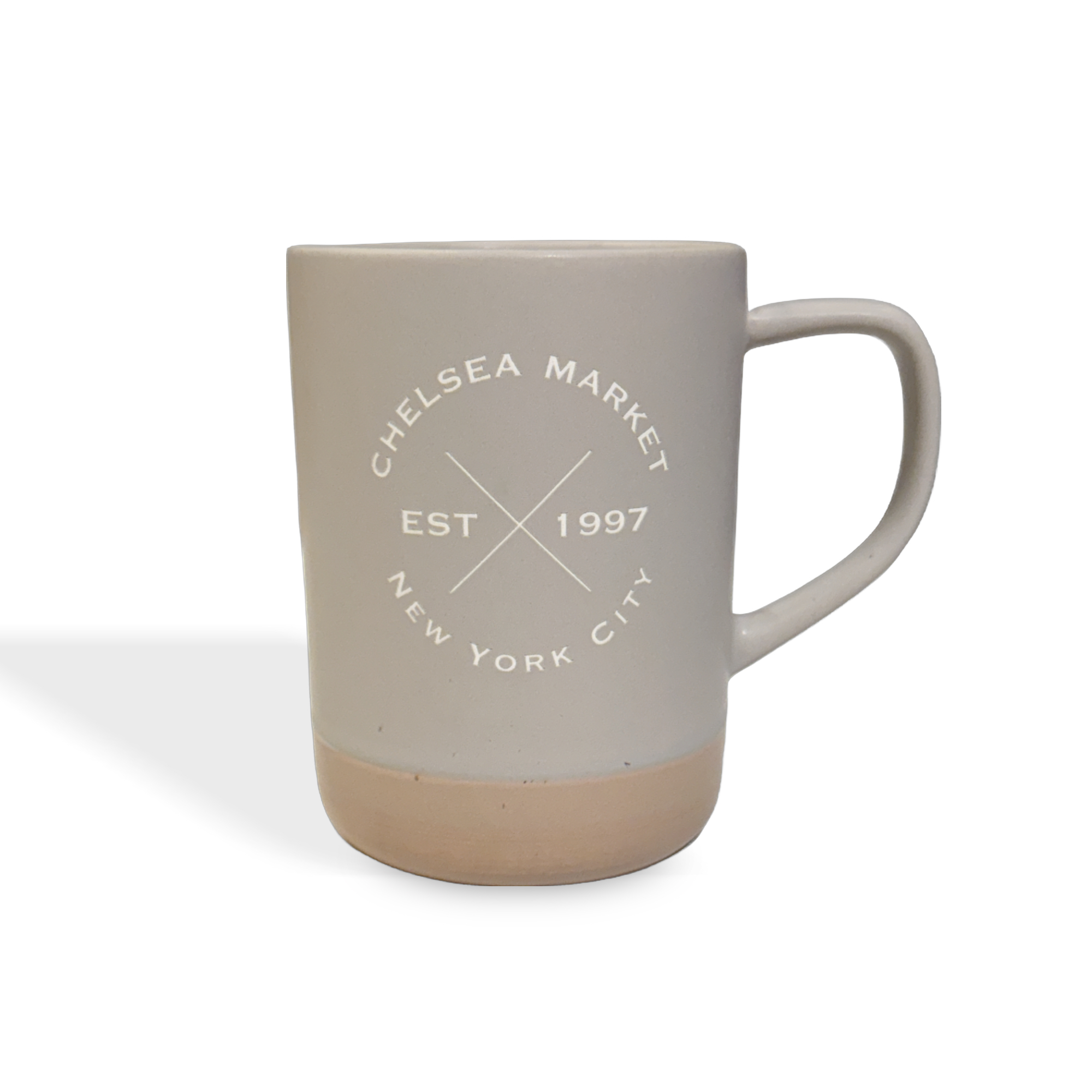 Grey Etched Coffee Mug