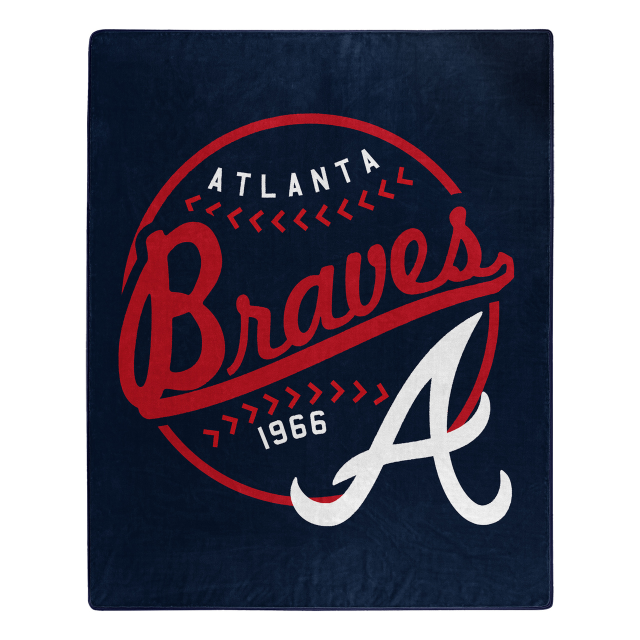 Atlanta Braves Moonshot Design Raschel Blanket