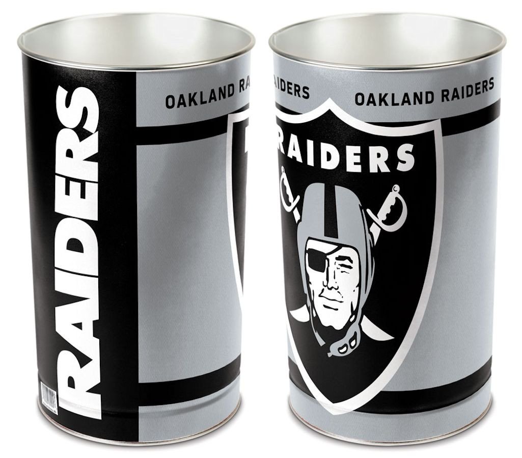 Las Vegas Raiders Wastebasket 15"