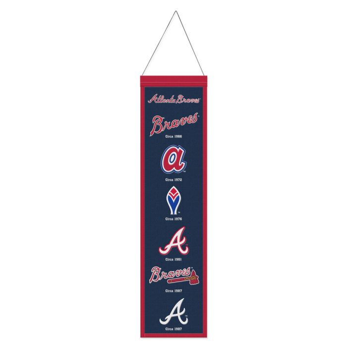 Atlanta Braves Wool Evolution Banner 8x32"