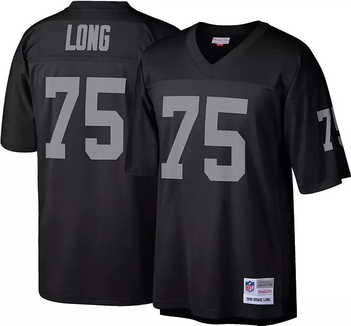Los Angeles Raiders 1988 Howie Long #75 Mitchell and Ness Black Jersey