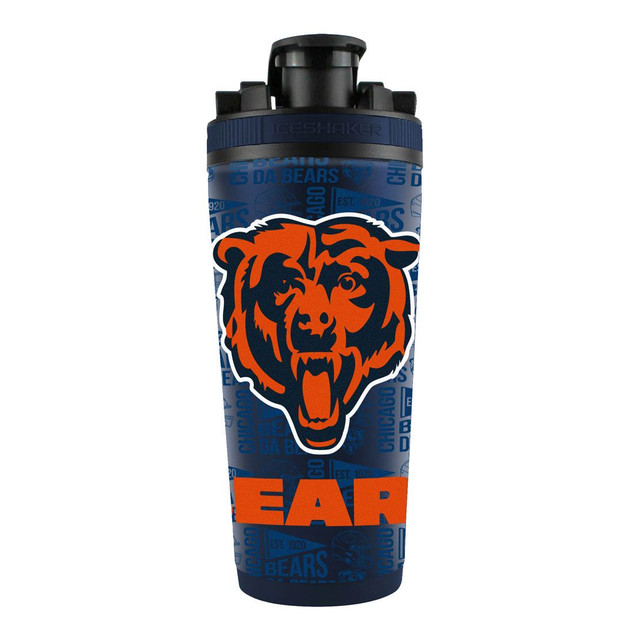 Chicago Bears 4D Stainless Steel Ice Shaker 26oz