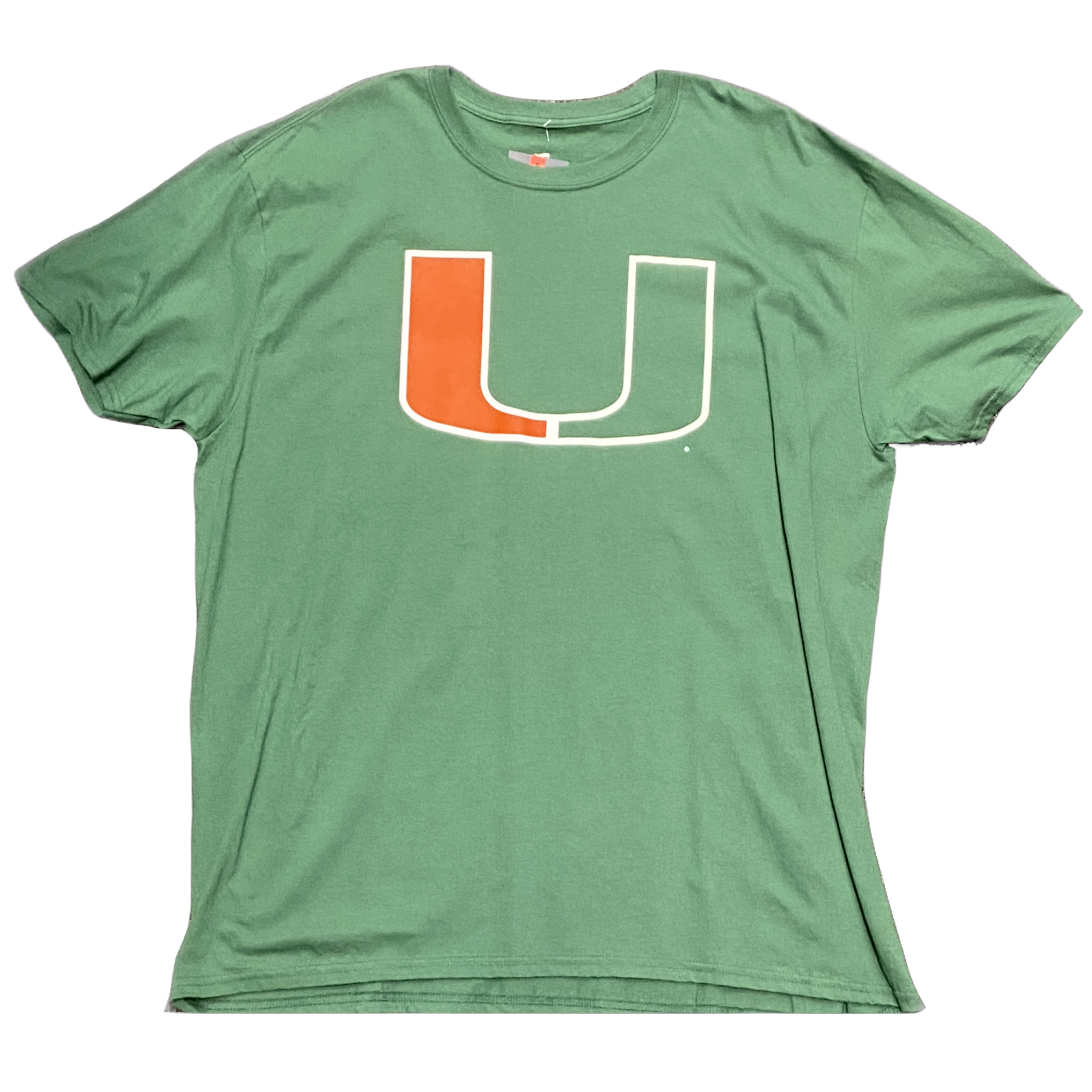 Miami Hurricanes Green Fanatics Logo Shirt