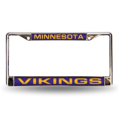 Minnesota Vikings Laser Chrome License Plate Frame