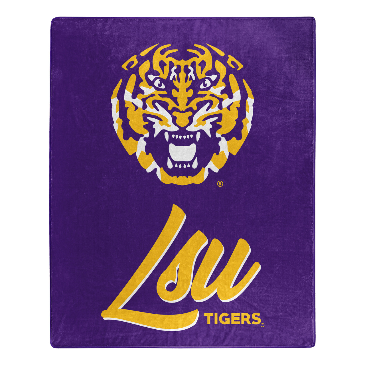 LSU Tigers Signature Royal Plush Blanket 50x60"