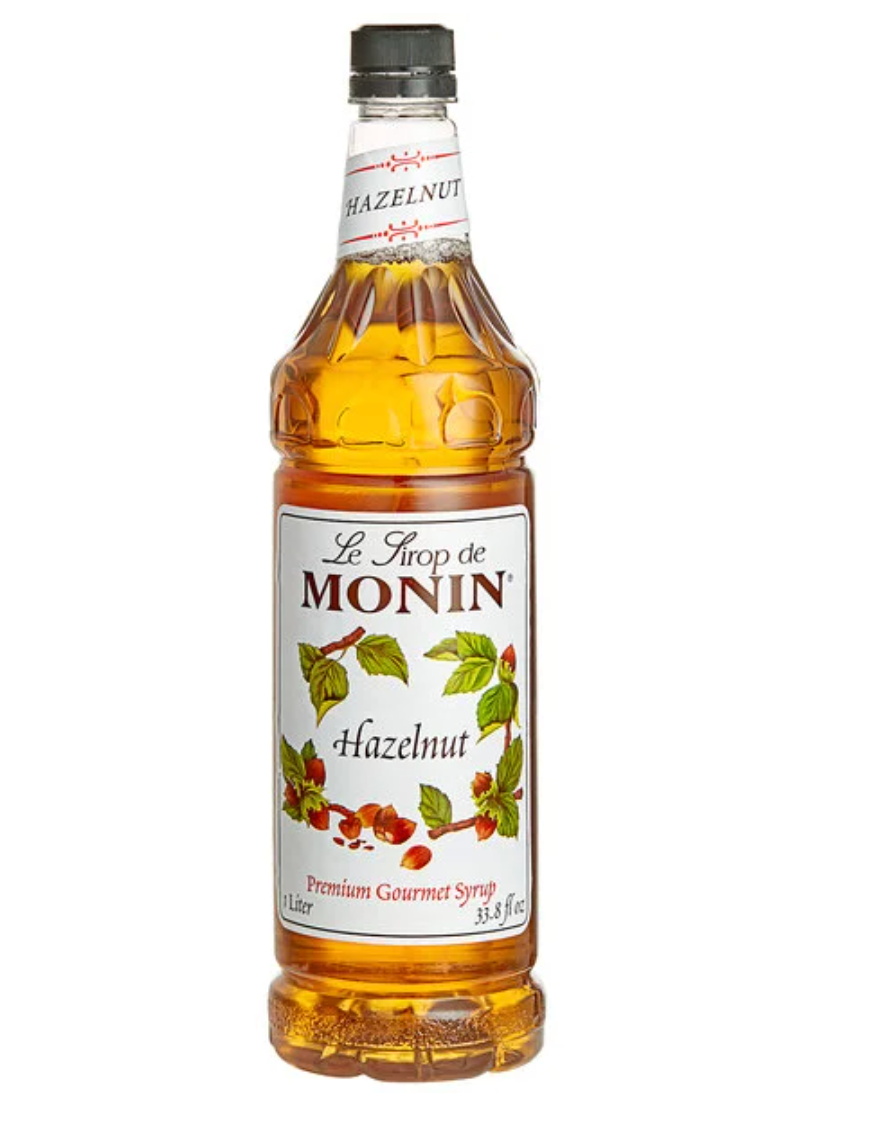 Monin Premium Hazelnut Flavoring Syrup 1 Liter