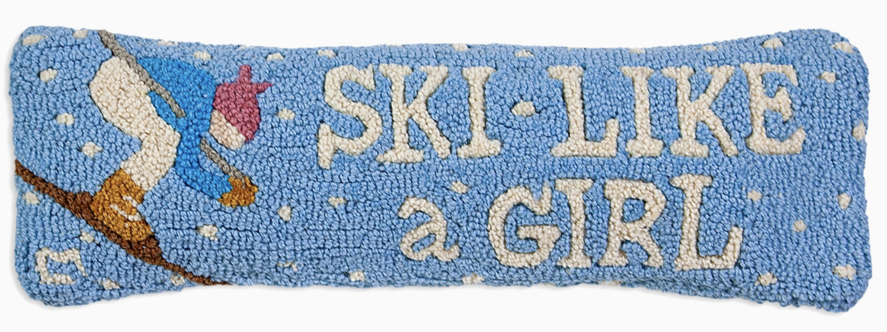 Ski Like a Girl Pillow