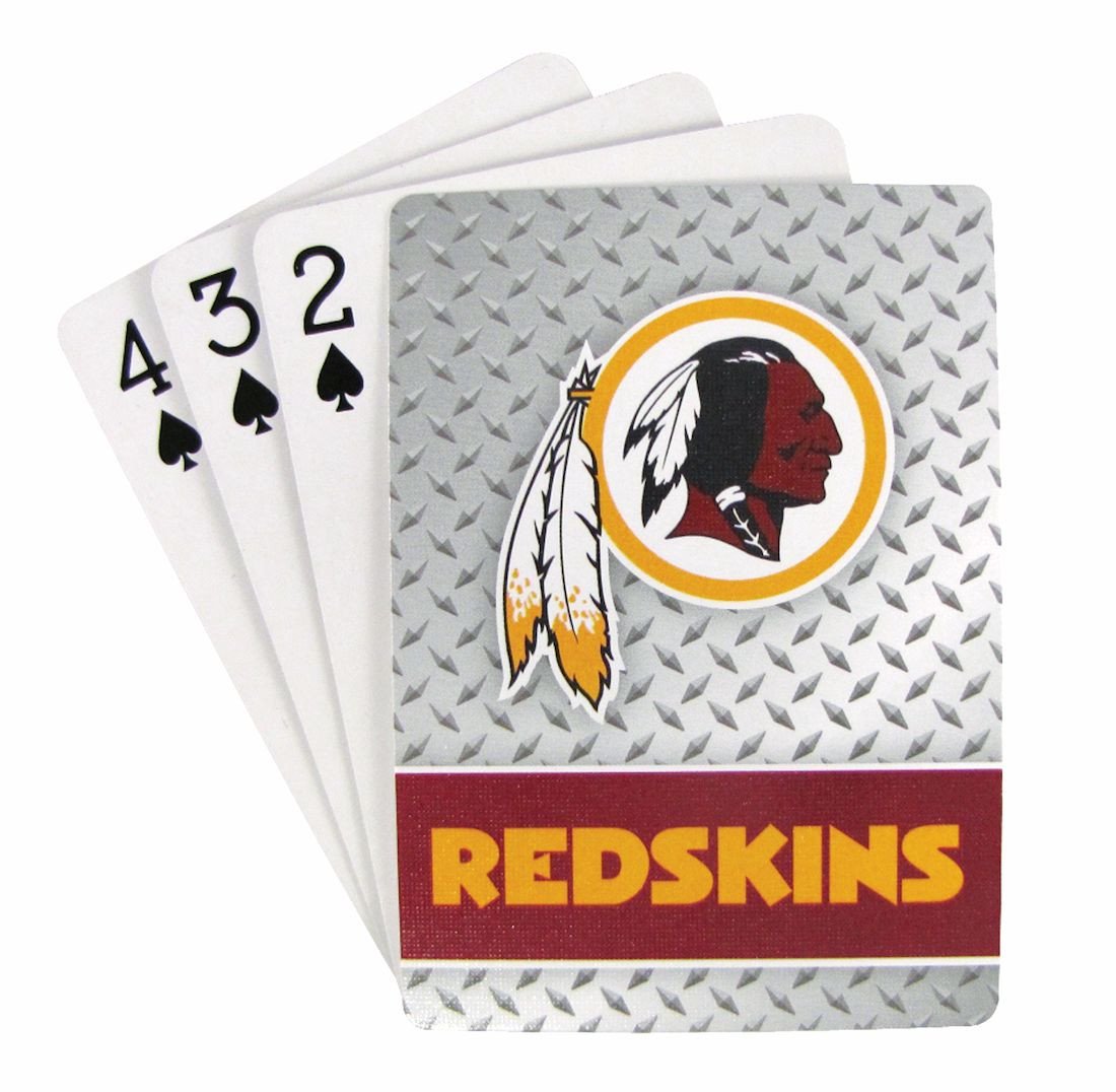 Washington Redskins Diamond Plate Playing Cards