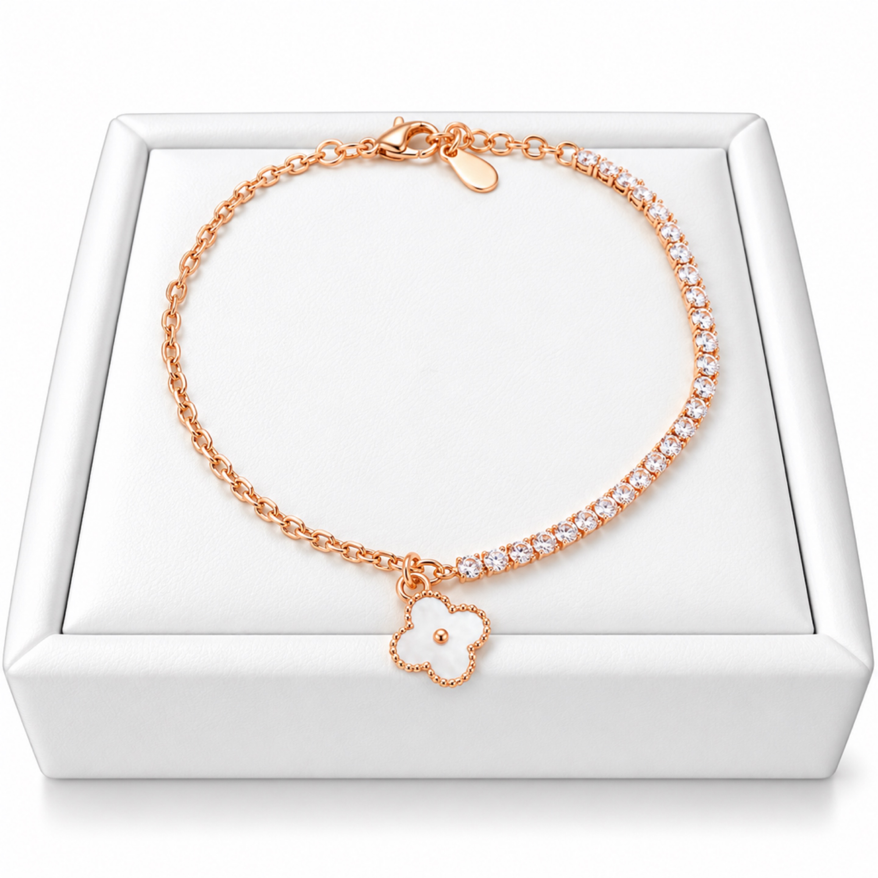 Rose Gold Tone Anklet 