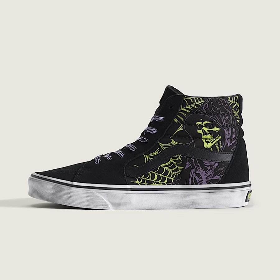 Vans Sk8-Hi Glow-in-Dark Black | Foam Green Reaper