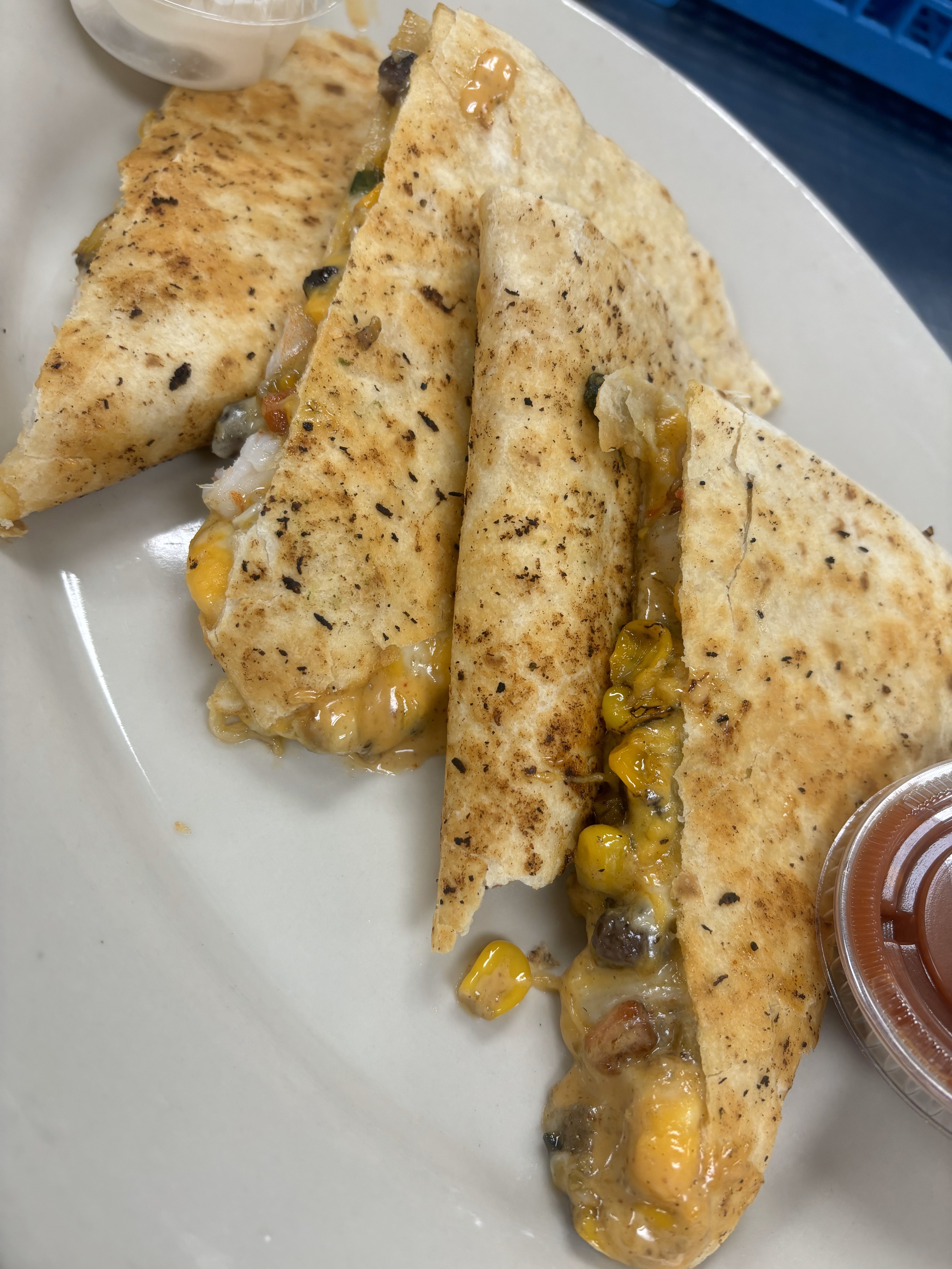Southwest Shrimp Quesadilla