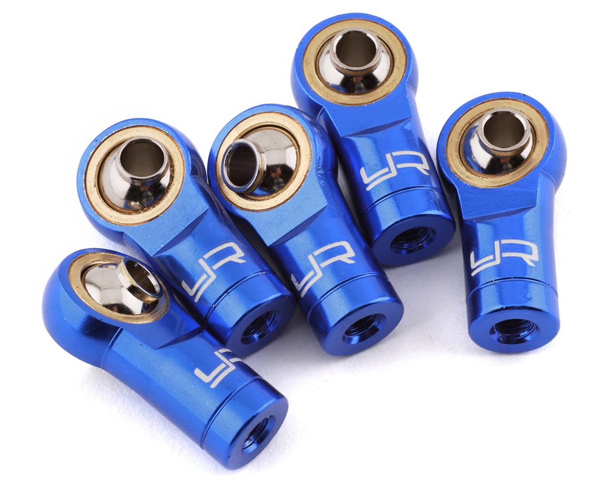Aluminum Reversed Thread M3 Rod Ends 5pcs Dark Blue YA0572DB
