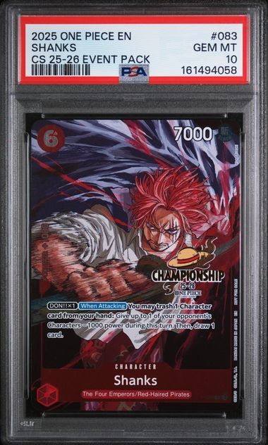 2025 ONE PIECE CHAMPIONSHIP 2025-26 EVENT PACK #083 SHANKS